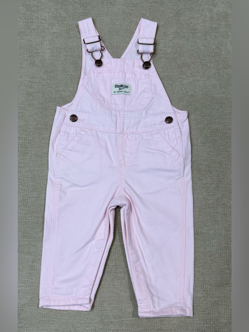 OshKosh B'gosh Toddler Girl Twill Overalls 6 Months